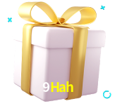 Receba seus bônus de boas-vindas no 9Hah