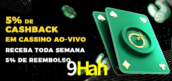 Promoções do cassino ao Vivo 9Hah